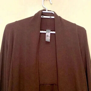 Chico long,  chocolate brown, medium weight sweater